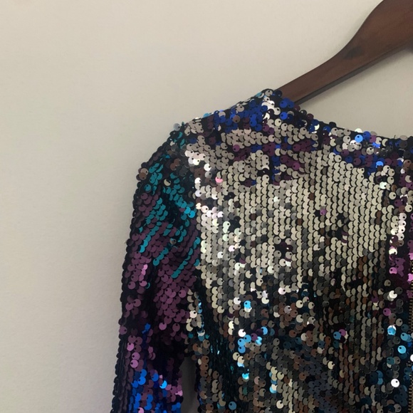 Fashion Nova | Model: Fun Loving Sequin Dress | Purple Ombre | Size M - Picture 9 of 11